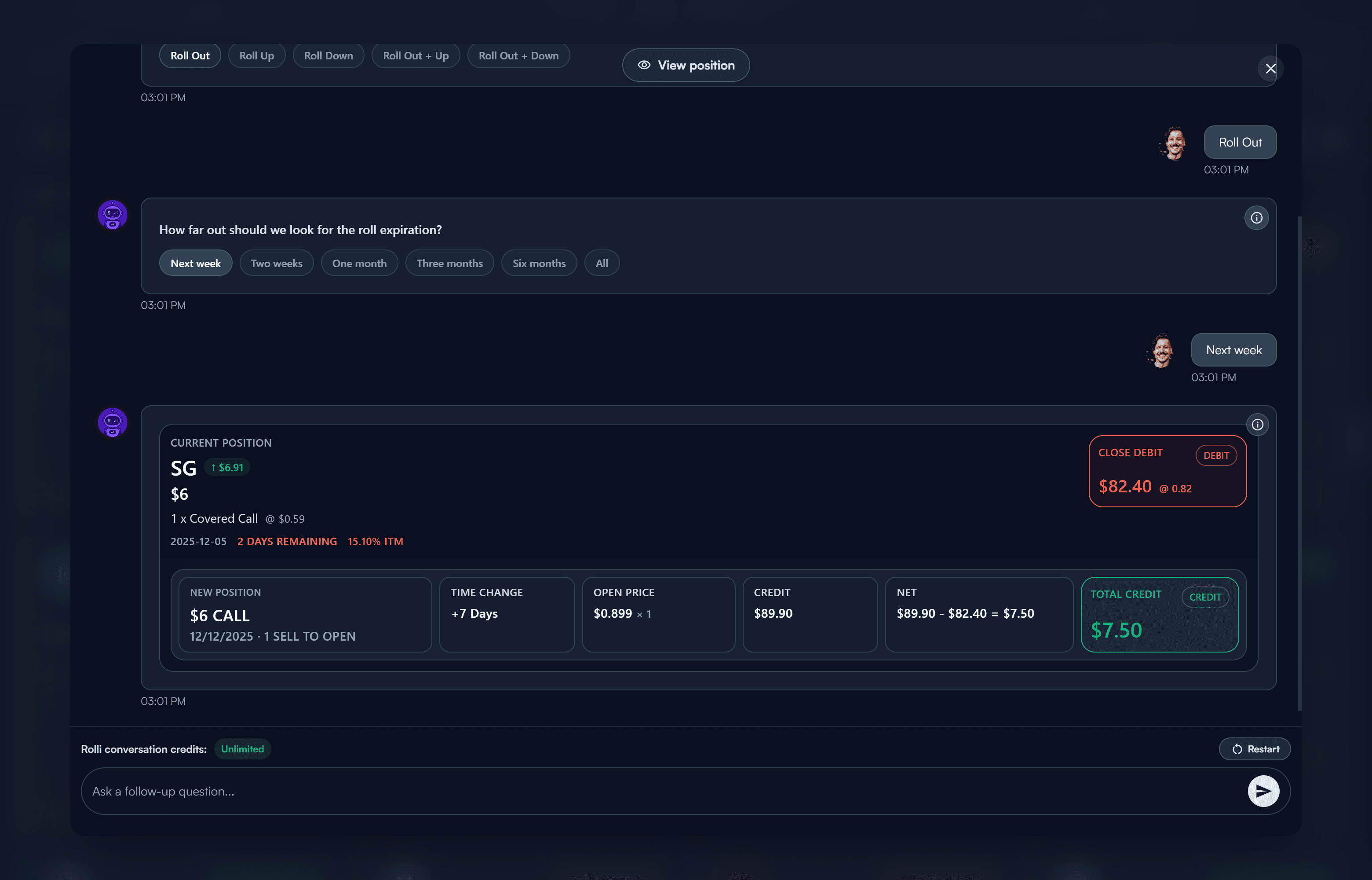 Rolli AI Roll Assistant